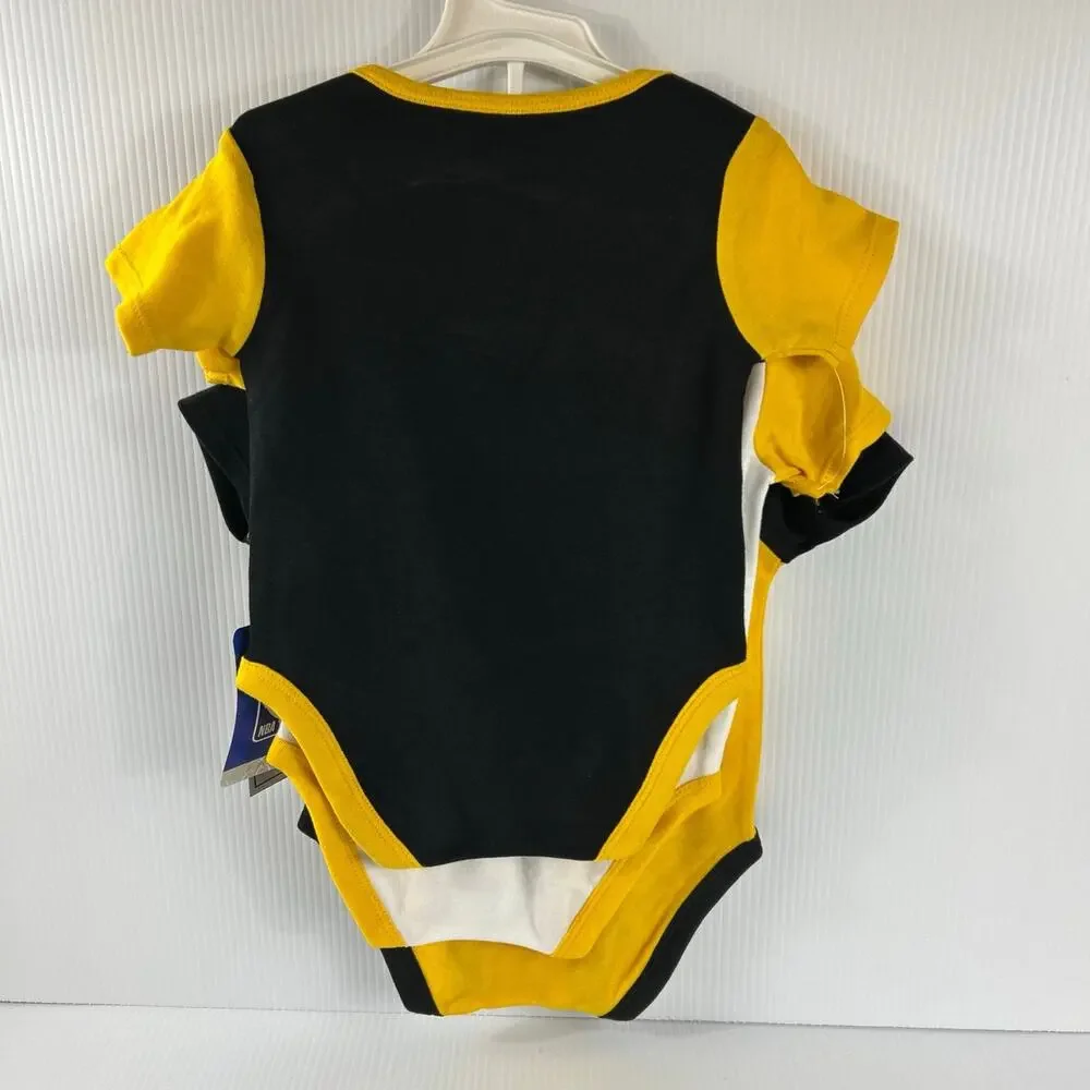 (3) NBA LA Lakers 1 PC Infant Outfits 3-6 month NWT Black Yellow White Cotton